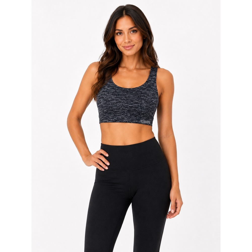 Victoria Sport Angel Max Bra Womens 34DD‎ Grey Space Dye High Impact Activewear